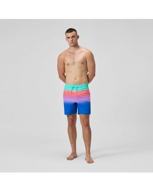 Speedo Print Redondo Edge Volley Swim Shorts Multicolored - Blue