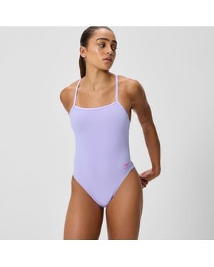 Speedo Club Training V-Back 2.0 Swimsuit - Purple