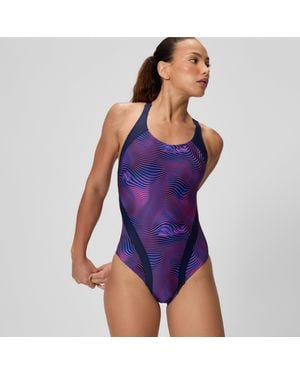 Speedo Quantum Splice Swimsuit - Purple