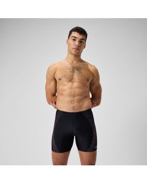 Speedo Duo Logo Print Jammer - Black