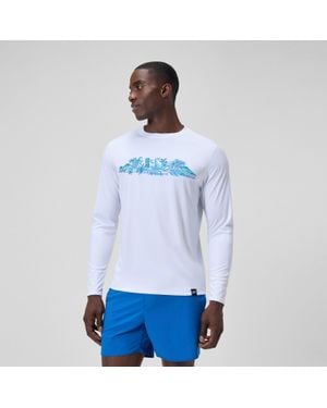 Speedo Graphic Long Sleeve Rashguard - Blue