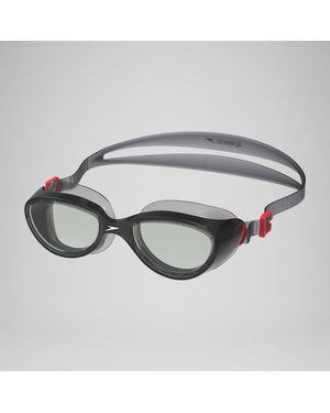 Speedo Erwachsene Futura Hydrospex Schwimmbrille Schwarz/Grau - Mettallic