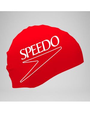 Speedo Erwachsene Biofuse Badekappe Mit Print/Weiß - Rot