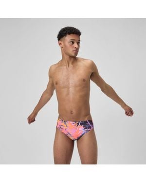 Speedo Printed One Brief - Red