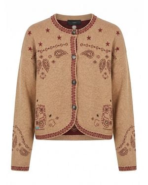 Alanui 'Bandana Jacquard' Jacket - Marrone