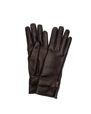 Saint Laurent 'Petit Logo' Gloves - Nero