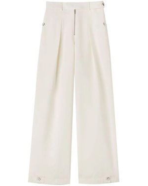 Jil Sander Pantaloni A Vita Alta - Bianco