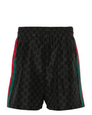 Gucci Costume Da Bagno Con Stampa Gg Supreme - Nero