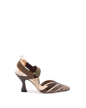 Fendi 'Colibrì' Slingbacks - Bianco