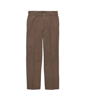 Prada Technical Canvas Pants - Marrone