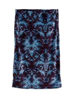 Etro Tulle And Jacquard Velvet Skirt - Blu
