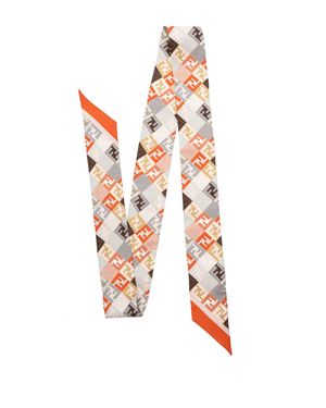 Fendi 'Micro Ff' 'Wrappy' Bandeau - Bianco