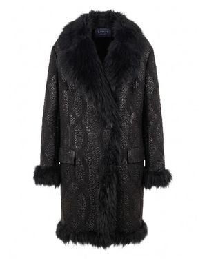 Lanvin Shearling Coat - Nero