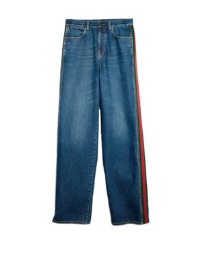 Gucci Denim Baggy Pants - Blu