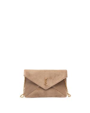 Saint Laurent Cassandre Small Chain Pouch - Bianco