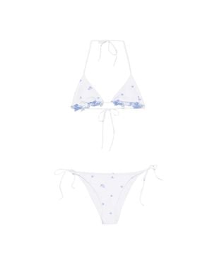 Ermanno Scervino Triangle Bikini - Bianco