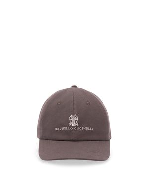 Brunello Cucinelli Baseball Cap With Embroidery - Marrone