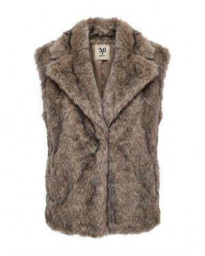Aniye By Raya Vest Faux Fur - Marrone