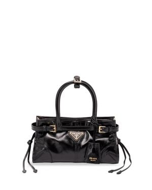 Prada Bonnie Mini Leather Bag - Nero