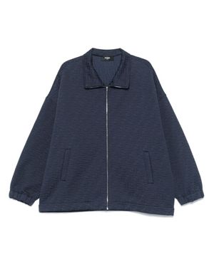 Fendi Felpa Goffrata Ff - Blu