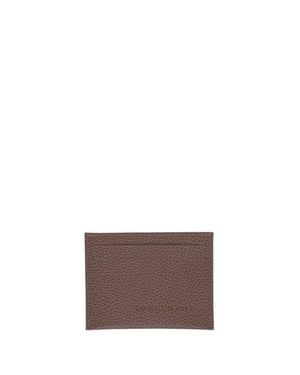 Longchamp 'Le Foulonné' Card Holder - Marrone