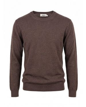 Altea Long Sleeve Crew-Neck Sweater - Marrone
