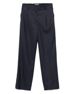 Prada Pantaloni Gessati - Blu