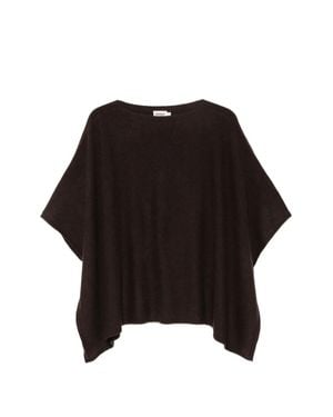 Not Shy 'Pamina' Poncho - Nero