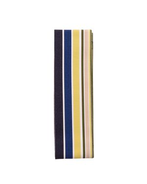 Sara Roka Striped Ribbon Belt - Blu