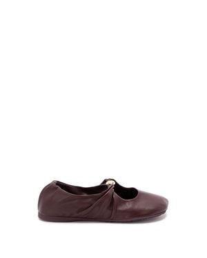 Loewe 'Pebble Soft' Ballerinas - Viola