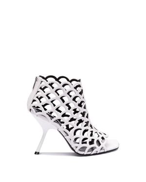 Sergio Rossi 'Sr Mermaid' Sandal Boots - Bianco