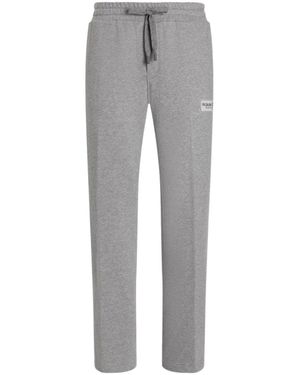 Dolce & Gabbana Pantaloni Sportivi Con Applicazione - Grigio