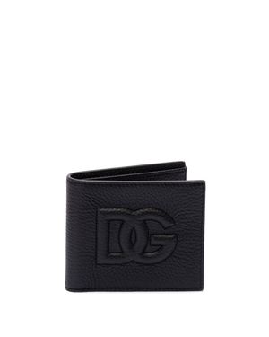 Dolce & Gabbana 'Dg' Logo Bifold Wallet - Nero