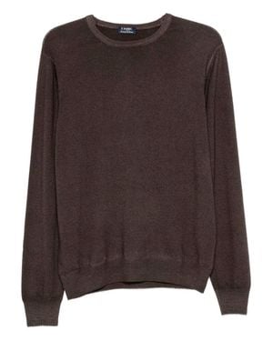Barba Napoli Crew-Neck Sweater - Marrone