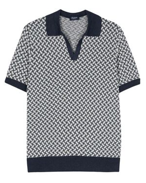 Drumohr Short Sleeve Polo - Nero