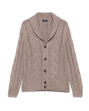 Barba Napoli Cardigan - Marrone