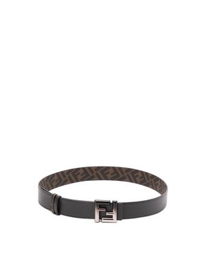 Fendi 'Roma' Reversible Belt - Bianco