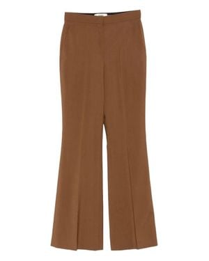 Fendi Wool Mohair Pants - Marrone