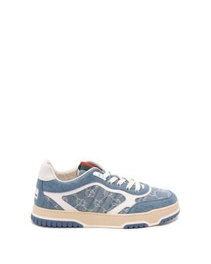 Gucci Sneaker Uomo Re-Web, Taglia - Blu