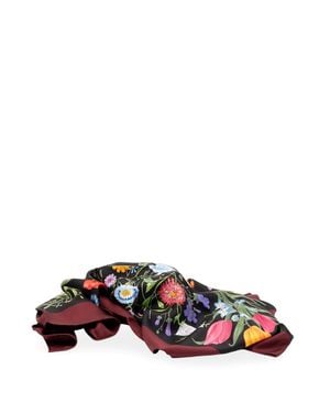 Gucci Printed Silk Foulard - Bianco