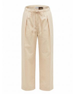 Loewe Paula's Ibiza Cropped Elasticated Pants - Neutro