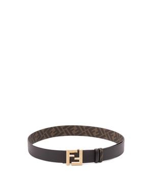 Fendi 'Ff Squared' Belt - Bianco
