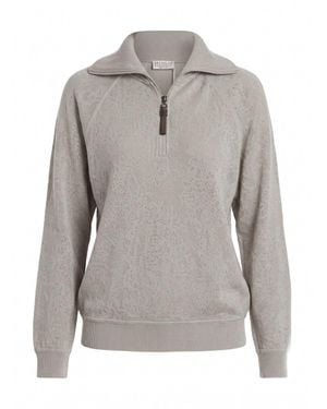 Brunello Cucinelli Cardigan Sweatshirt - Grigio