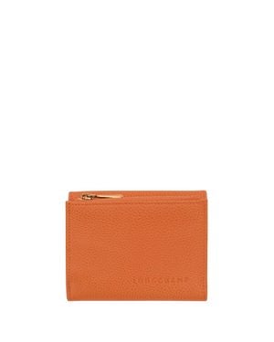 Longchamp 'Le Foulonné' Compact Wallet - Arancione