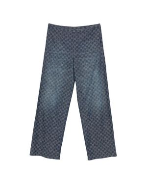 Gucci Print Jeans - Blu