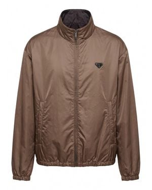 Prada Re-Nylon Jacket - Marrone