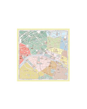 Longchamp 'A La Decouverte De Paris' Foulard - Blu