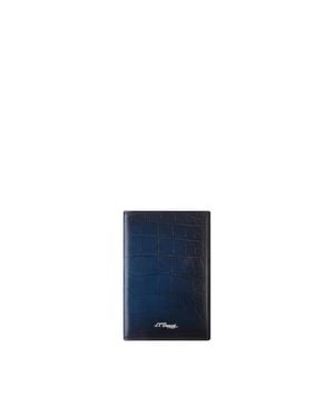 ST Dupont Atelier Passport Holder - Blue