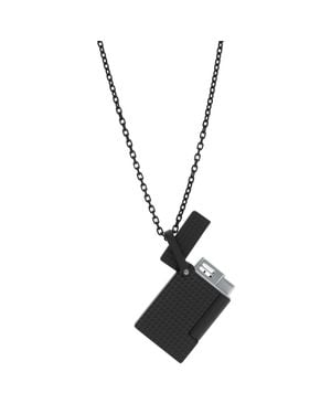 ST Dupont Lighter Necklace Diamond Head Lighter - Metallic