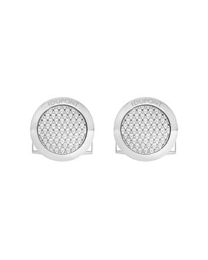 ST Dupont Round Firehead Cufflinks - Metallic